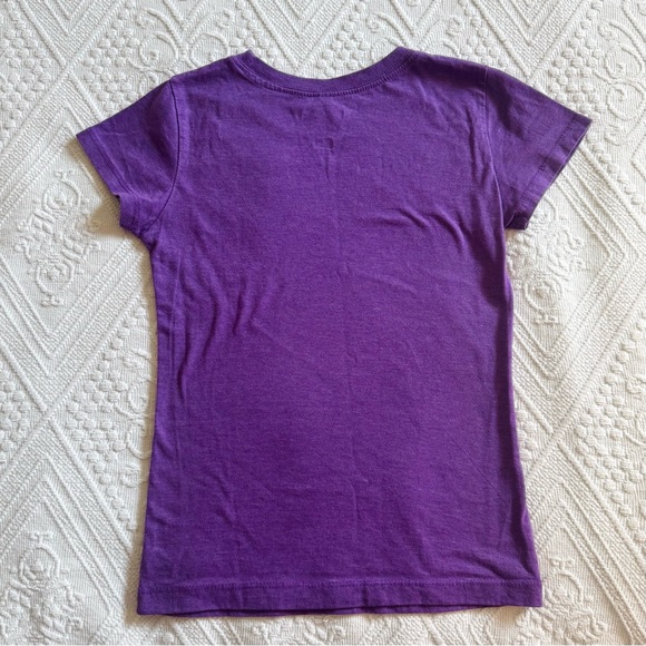 Girls Star Wars Princess Leia Fearless Graphic Purple T-Shirt Medium - Picture 5 of 6